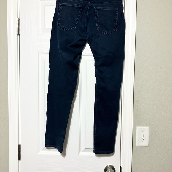 AG The Prima Mid Rise Cigarette Dark Blue Slim Jeans - Picture 2 of 4